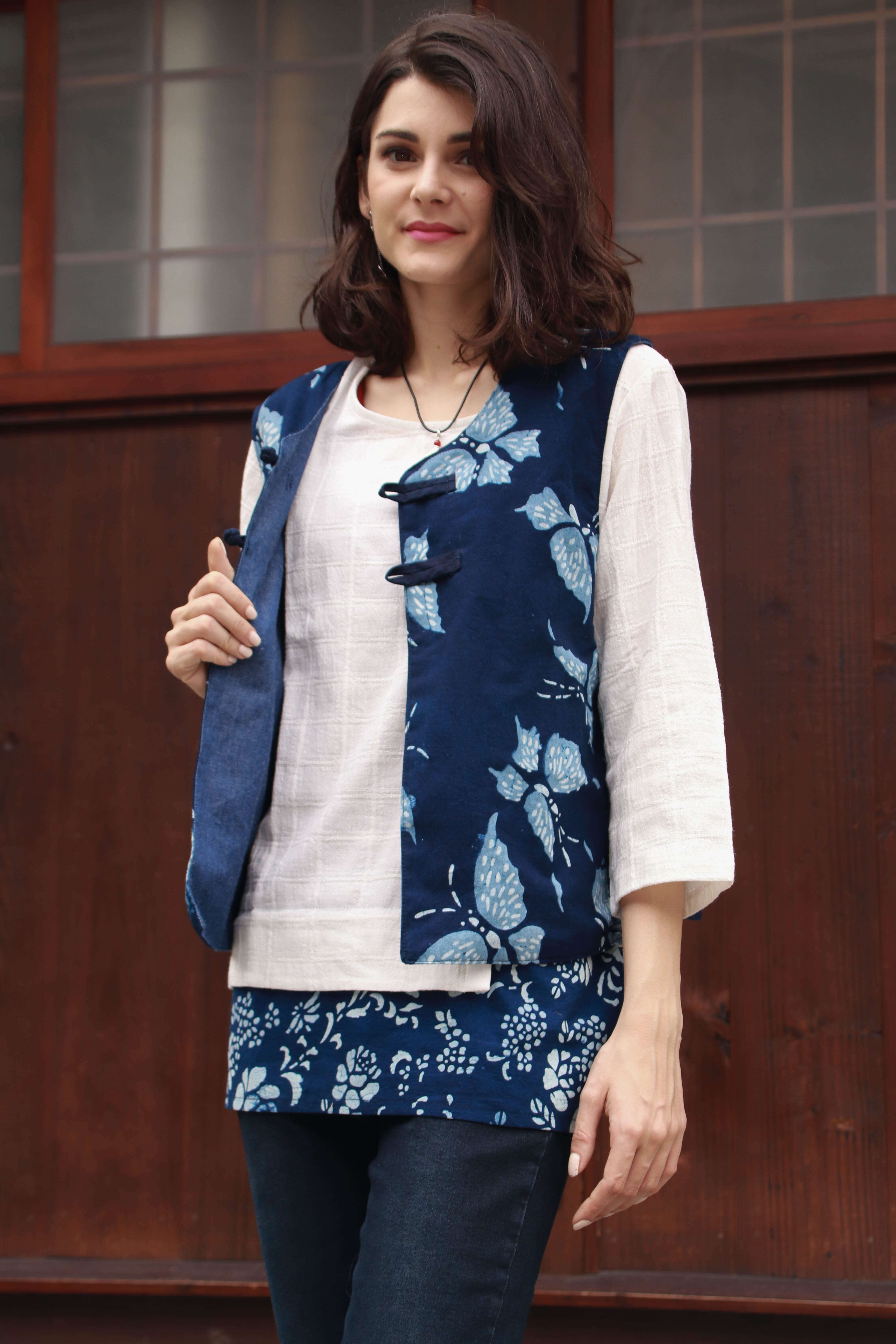 大蝴蝶雙面背心