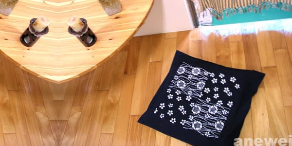 藍染夏櫻抱枕套