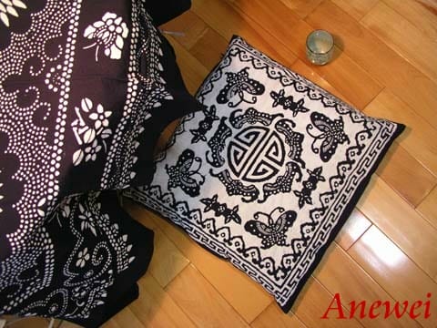 藍染大四喜抱枕套