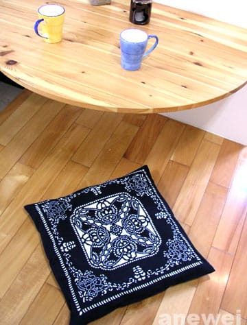 藍染蝶戀花抱枕套