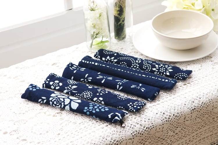 藍染拉鍊筷套