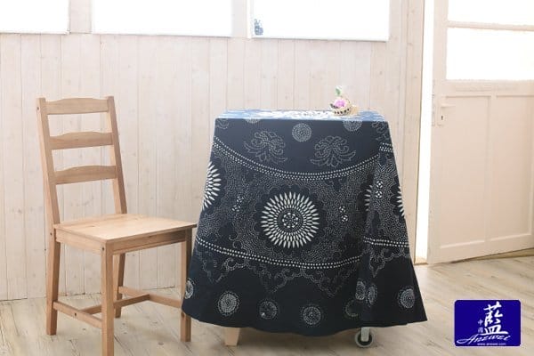 長壽菊花圓形大圓巾