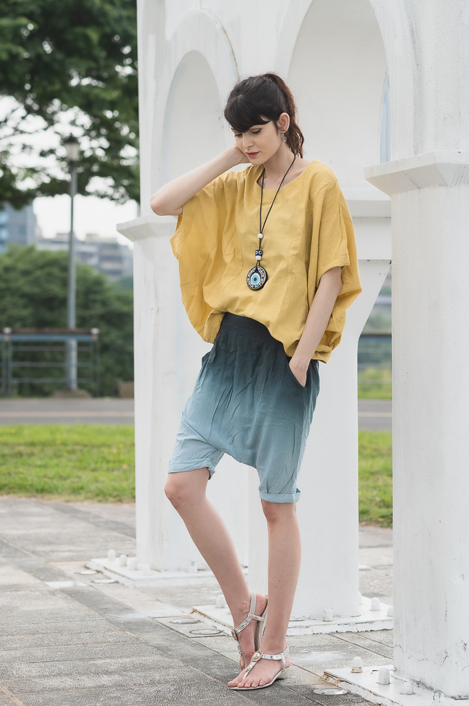 漸層染五分褲飛鼠褲S.M優惠888