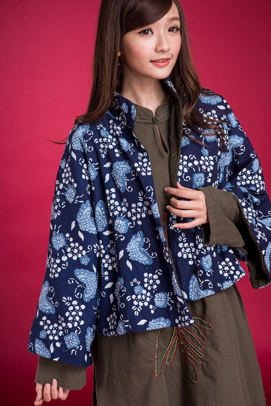 雙面穿三色蝴蝶+毛尼外套