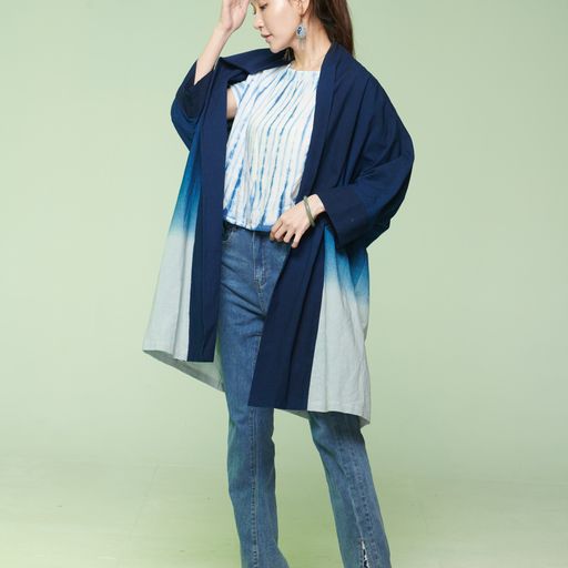 漸層染外罩衫外套～永樂