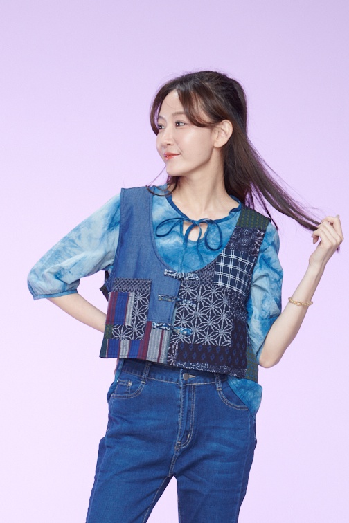 手工拼布背心 馬甲最後一件