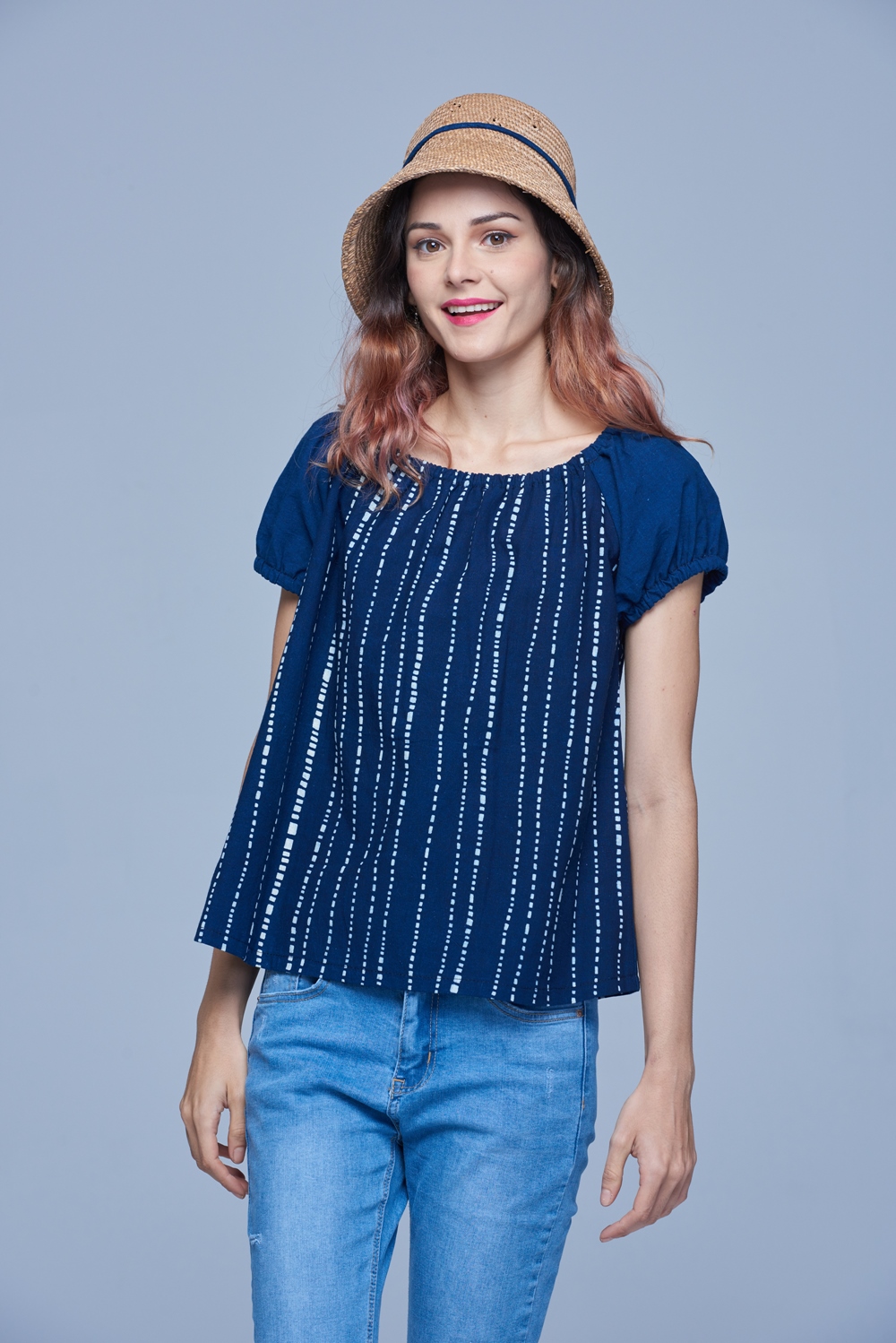 藍染樟樹紋娃娃裝F