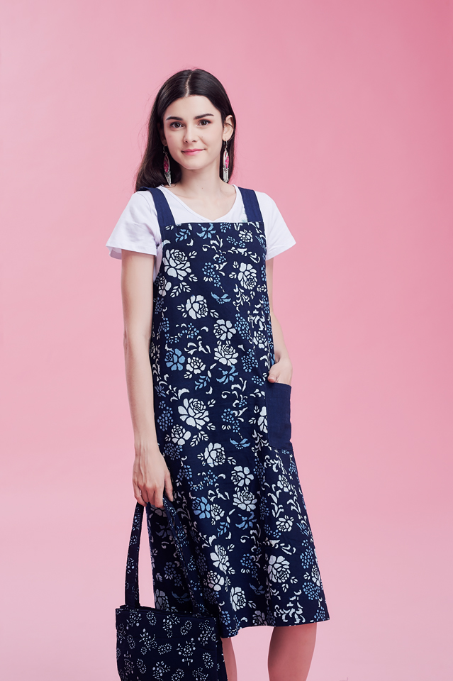 藍染背心裙Ｆ古亭