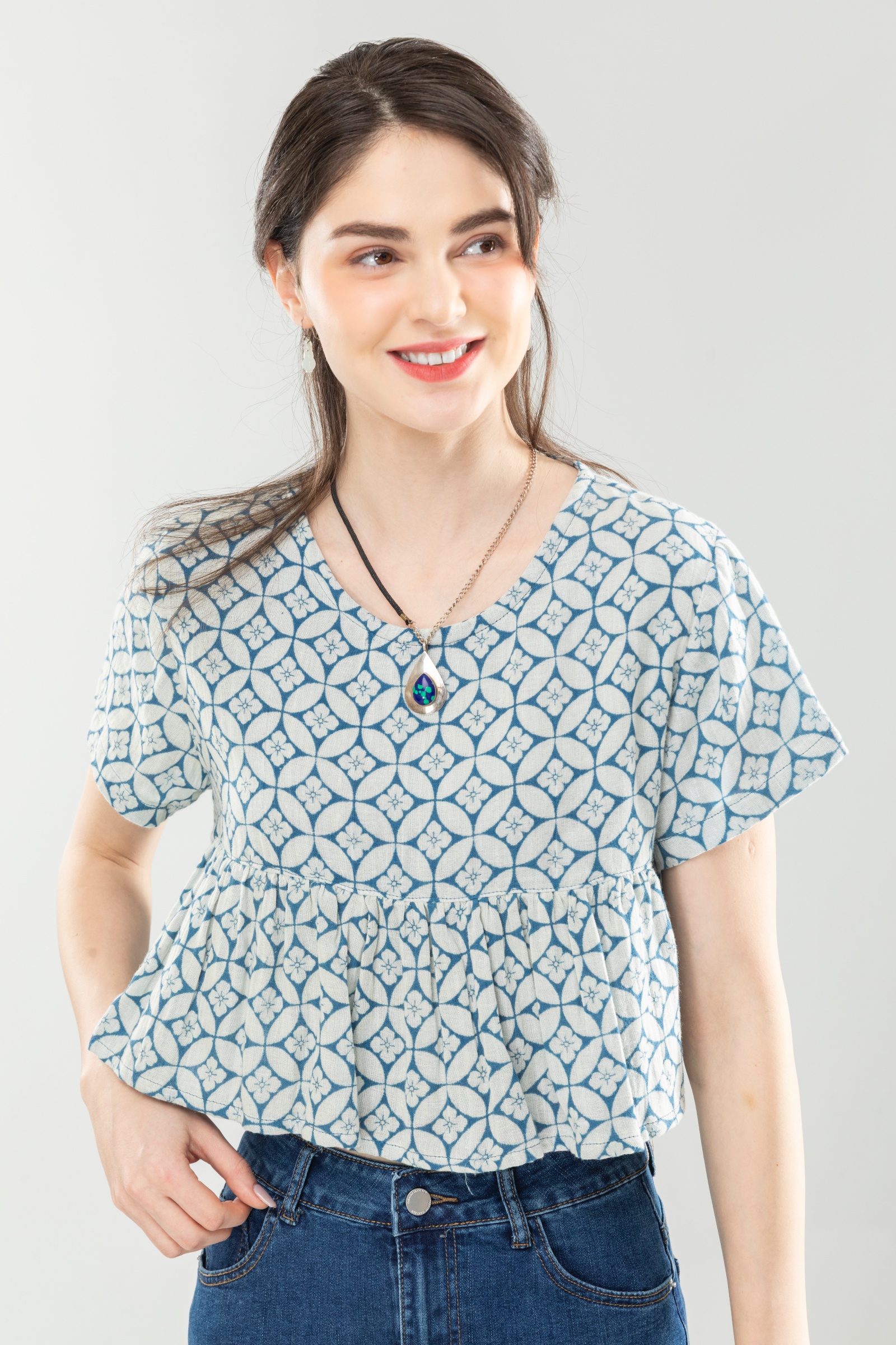 輕磅紗布短上衣～永樂