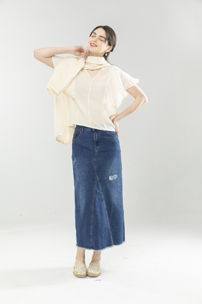 無染色圍巾 披肩58*200CM