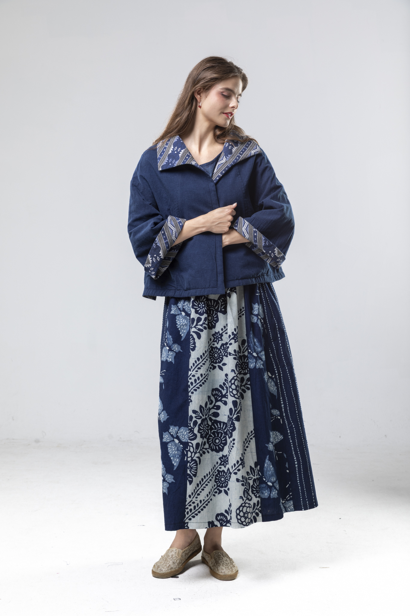 藍染馬面裙～Ｆ