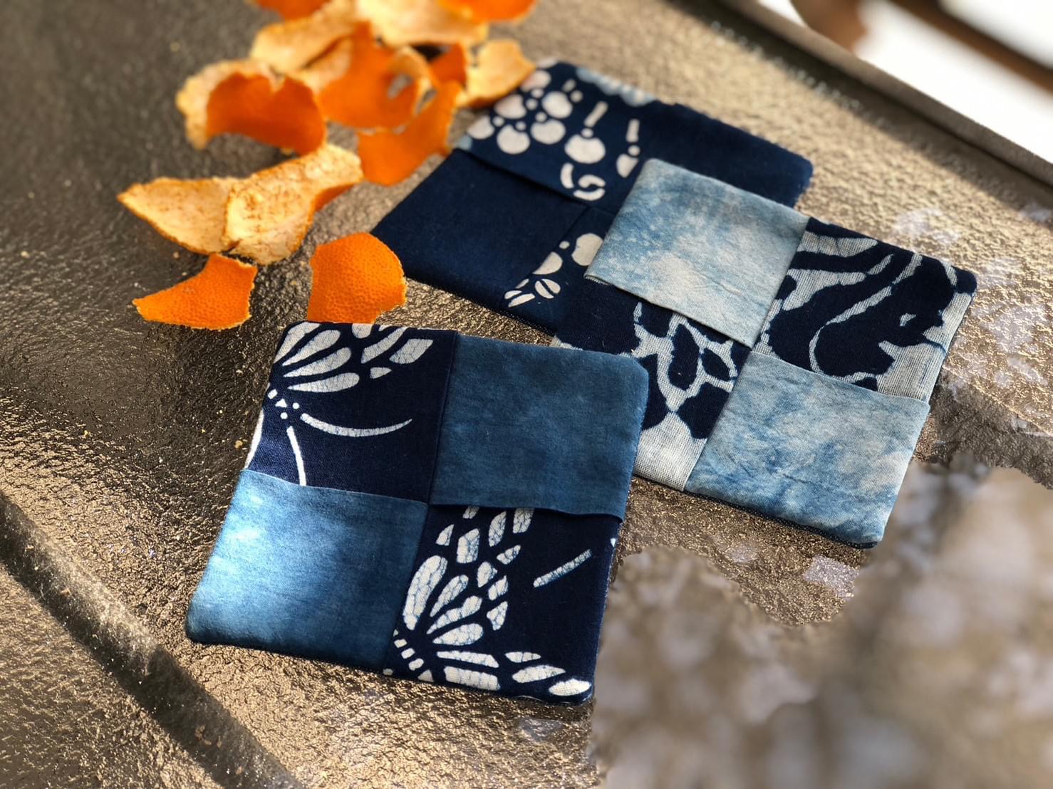 藍藍染染荷包袋 永續時尚