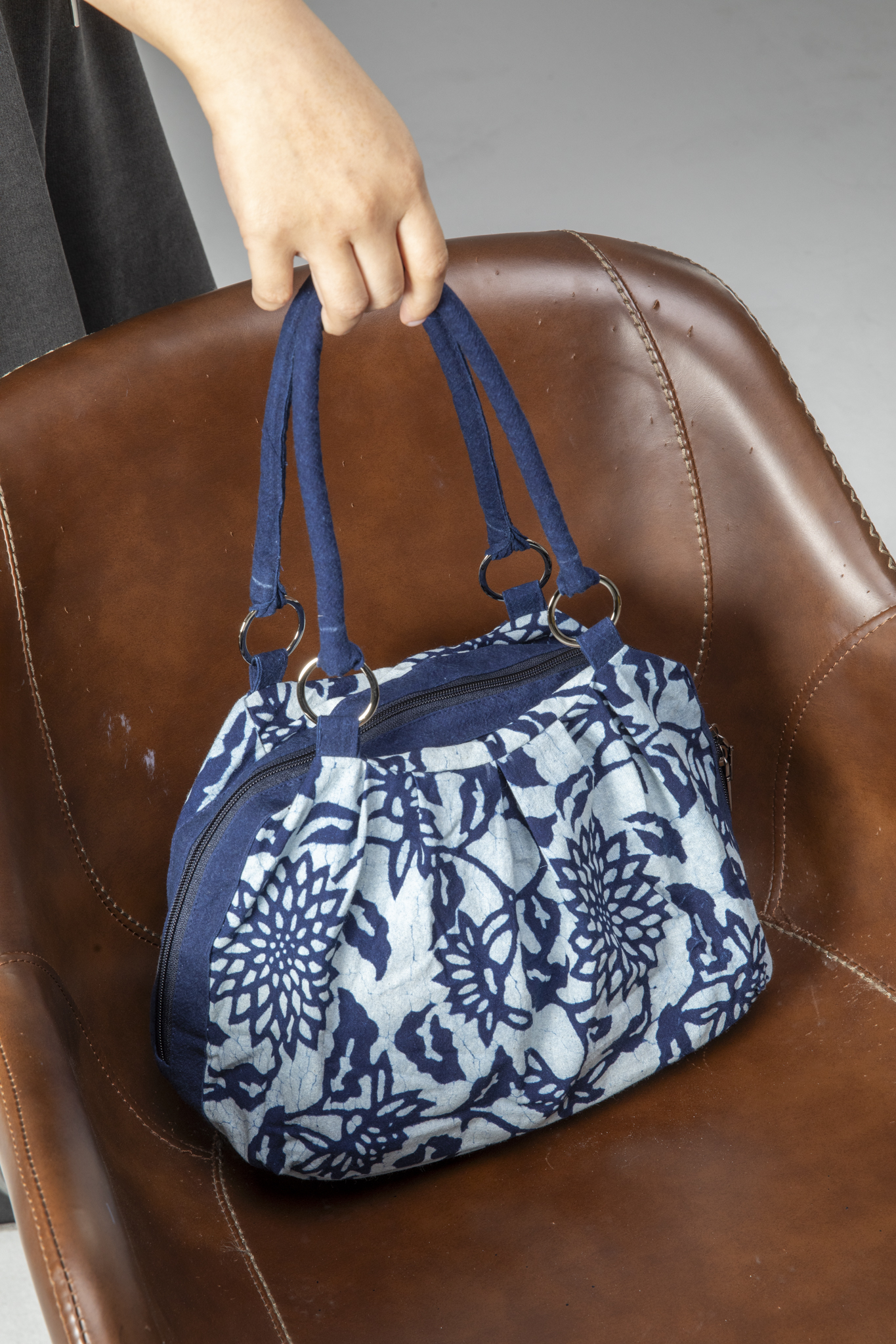 藍染水餃包/旅行包