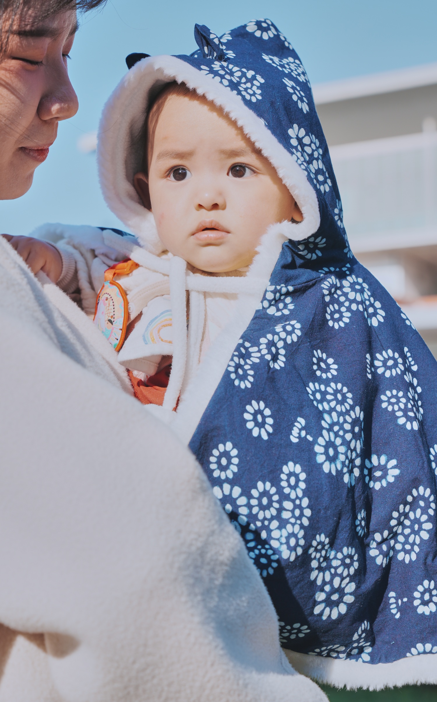 藍染小馬披風～雙面