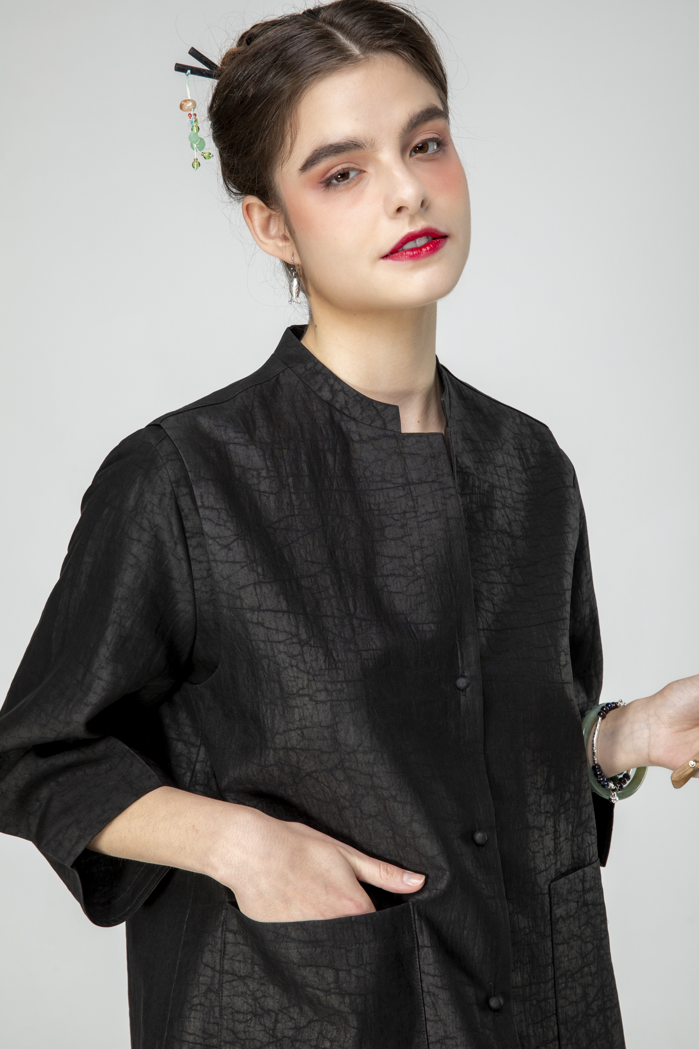 香雲紗馬甲背心Ｆ