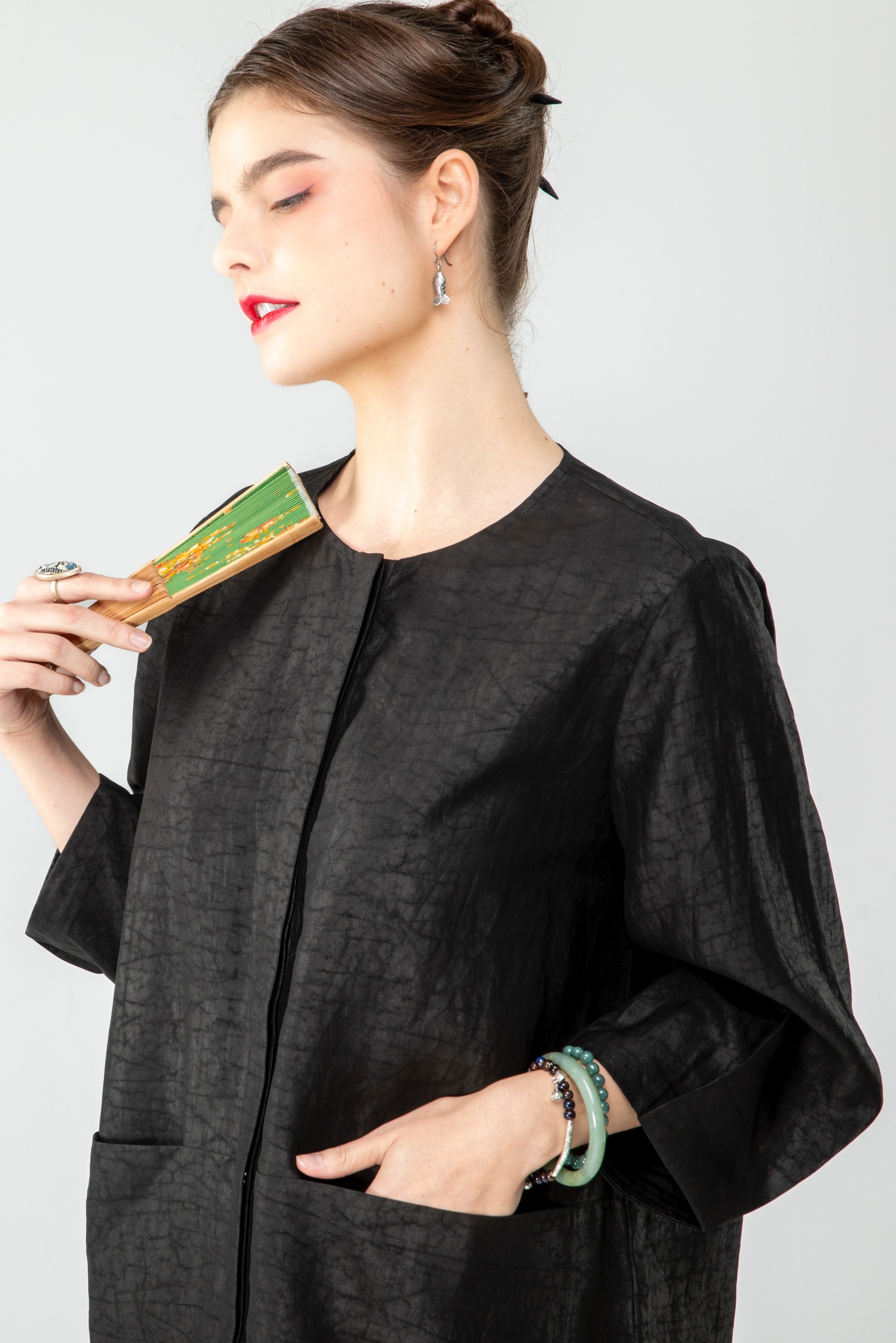 香雲紗上衣~可當外套