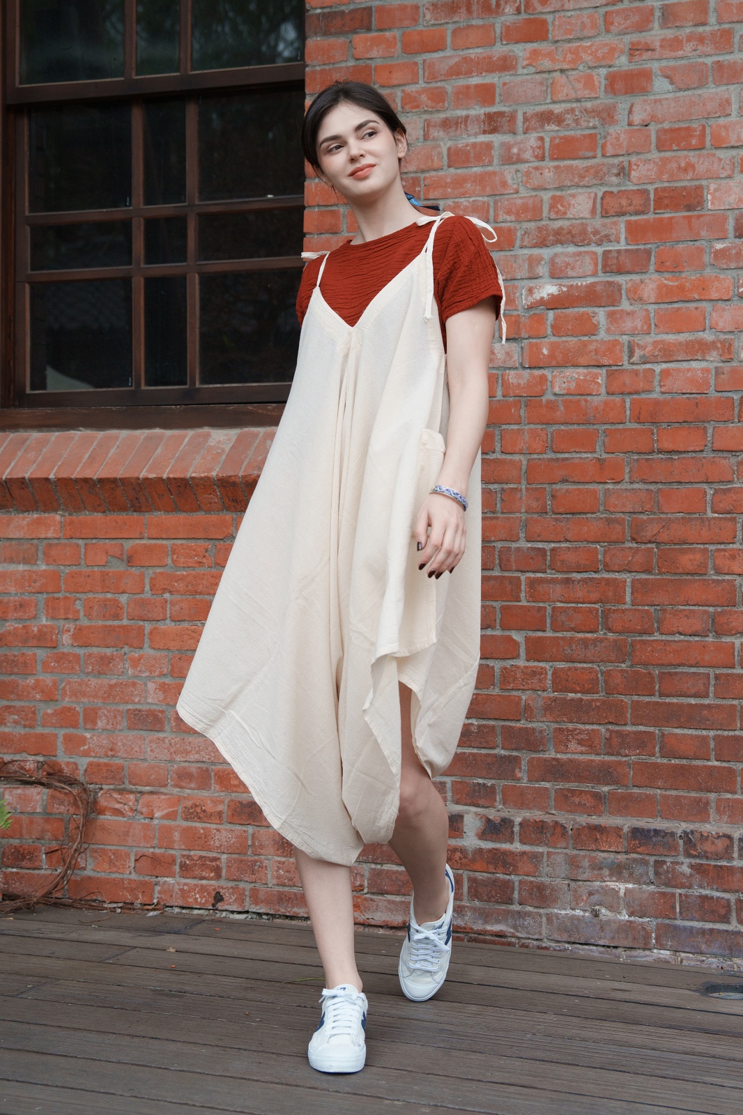 純棉原色背心裙～Ｆ