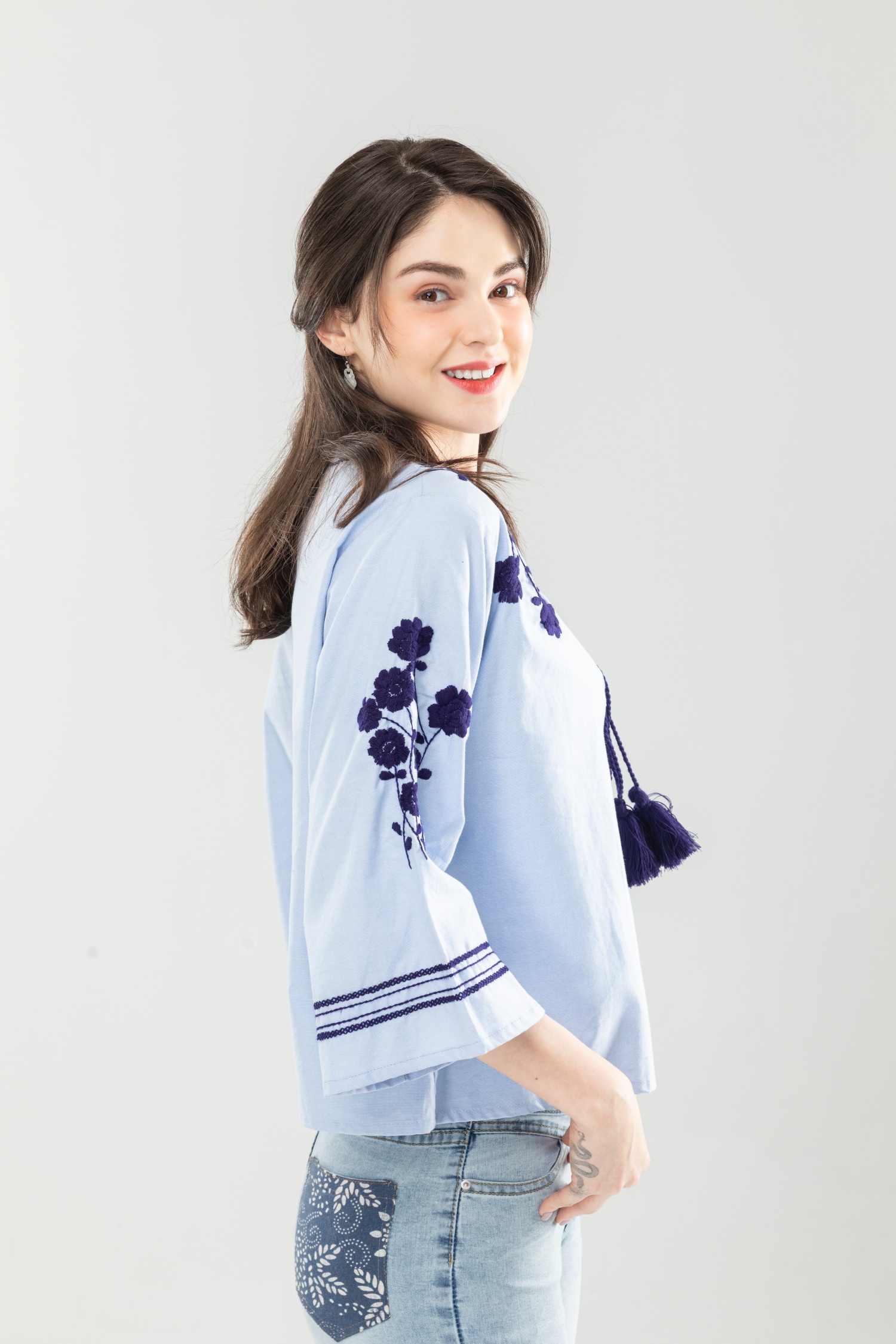 袖口繡花